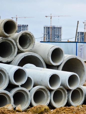 Concrete pipe applications in construction projects