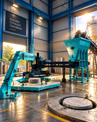 BM 2500 Vertical Concrete Pipe Making Machine